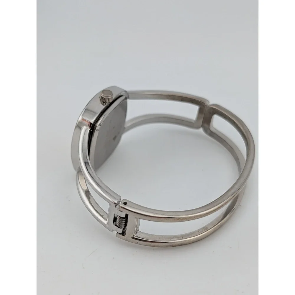 Andre Francois‎ Watch Women 26mm Case Pink Dial Silver Bangle Band- New Battery